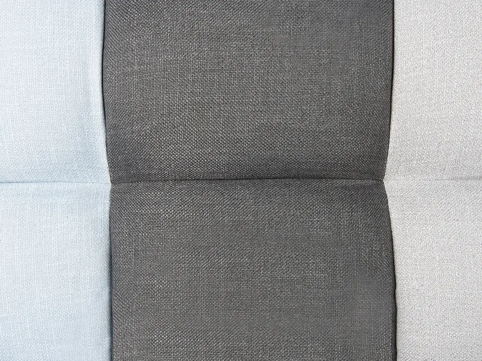 Fabric Sofa Bed Grey And Blue Patchwork Ingaro