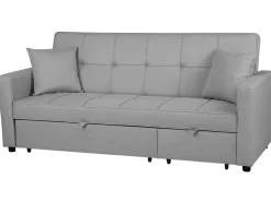 Fabric Sofa Bed Grey Glomma