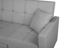 Fabric Sofa Bed Grey Glomma