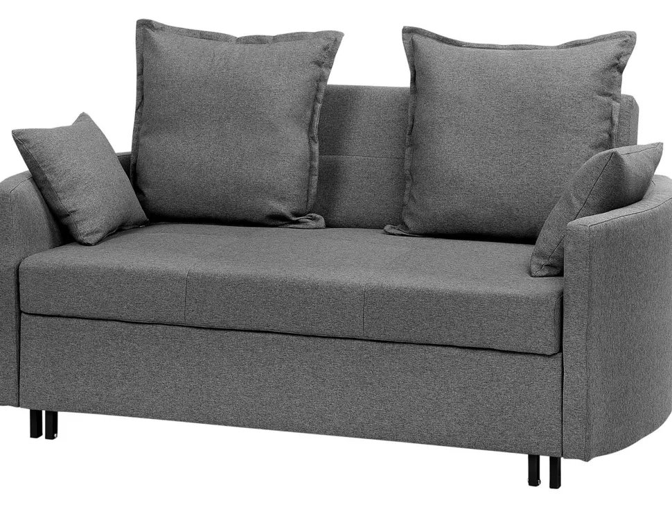 Fabric Sofa Bed Grey Hovin