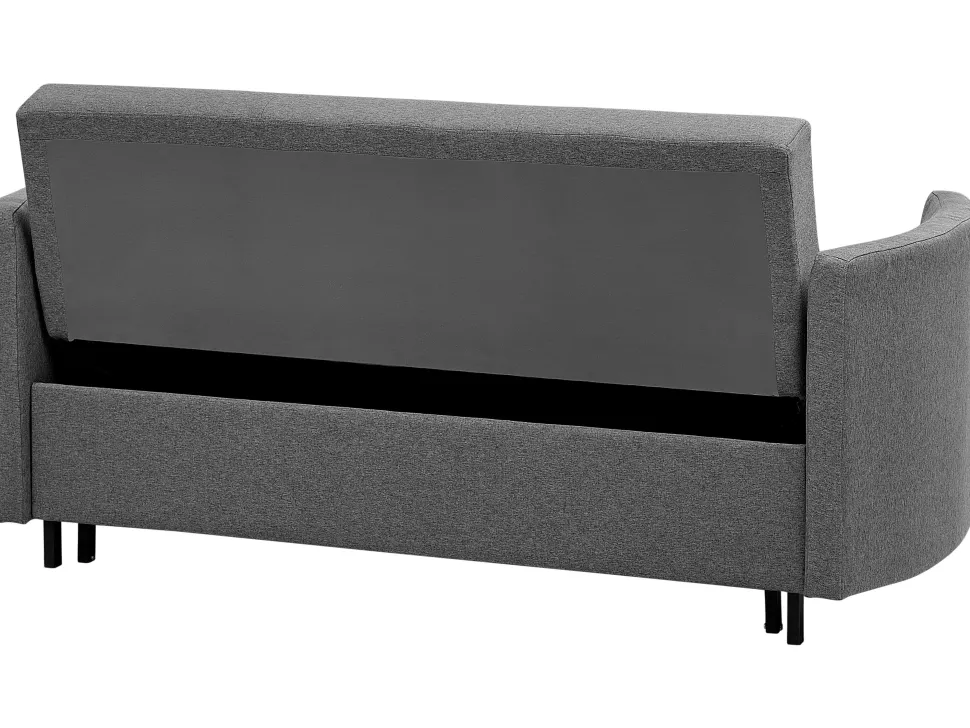 Fabric Sofa Bed Grey Hovin