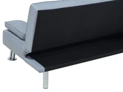 Fabric Sofa Bed Light Grey Roxen
