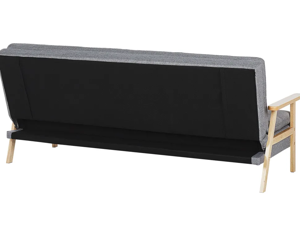 Fabric Sofa Bed Light Grey Tjorn