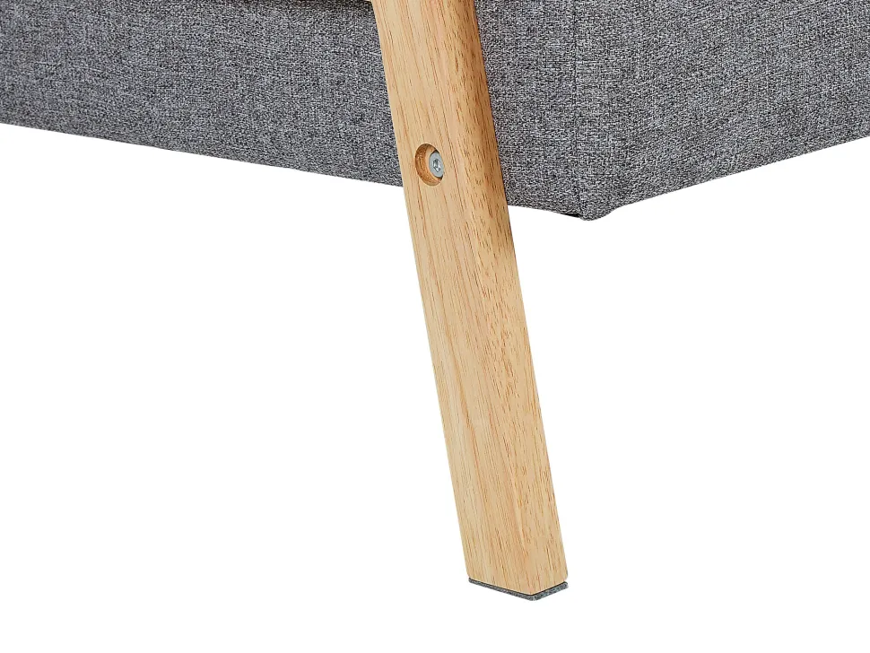 Fabric Sofa Bed Light Grey Tjorn