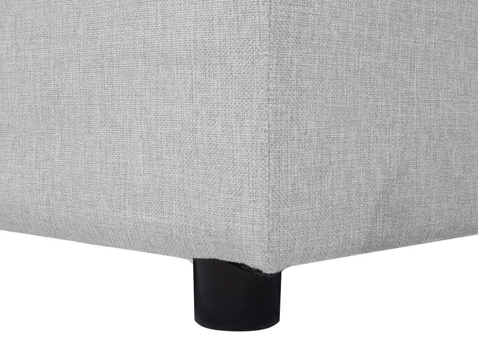 Fabric Sofa Bed Light Grey Karrabo