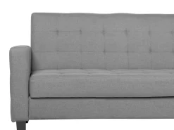 Fabric Sofa Bed Light Grey Vehkoo