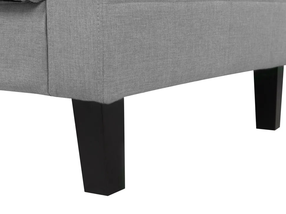 Fabric Sofa Bed Light Grey Vehkoo