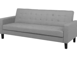 Fabric Sofa Bed Light Grey Vehkoo