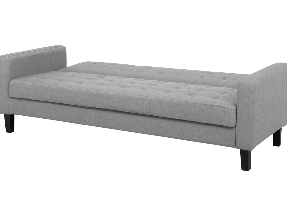 Fabric Sofa Bed Light Grey Vehkoo