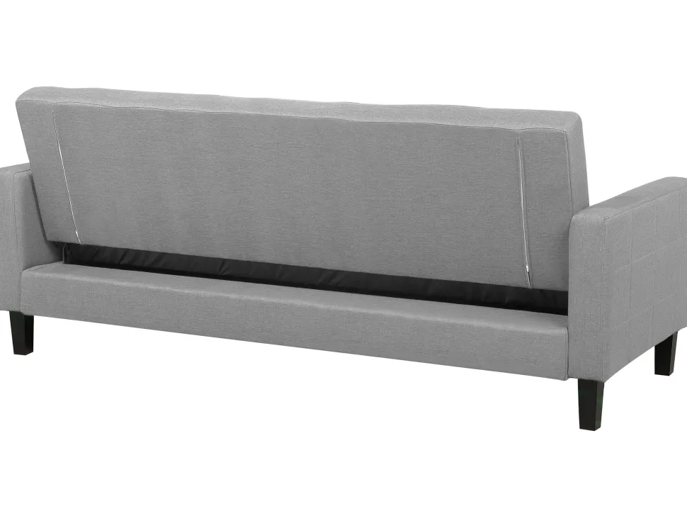 Fabric Sofa Bed Light Grey Vehkoo