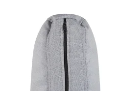 Fabric Sofa Bed Light Grey Silda