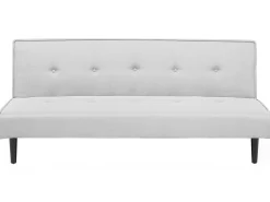 Fabric Sofa Bed Light Grey Visby