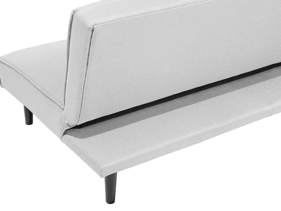 Fabric Sofa Bed Light Grey Visby