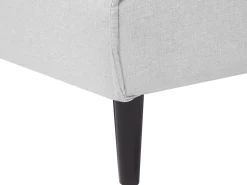 Fabric Sofa Bed Light Grey Visby