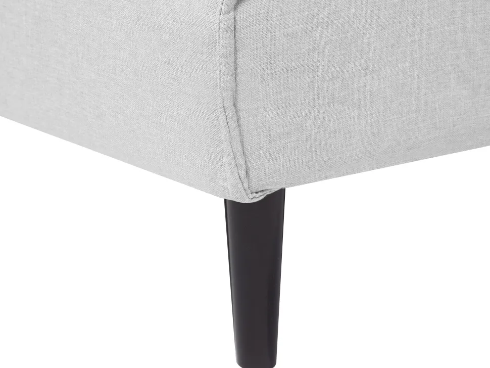 Fabric Sofa Bed Light Grey Visby