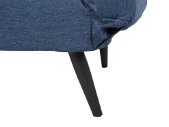 Fabric Sofa Bed Navy Blue Brekke