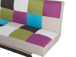 Fabric Sofa Bed Patchwork Leeds