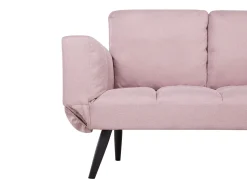 Fabric Sofa Bed Pink Brekke