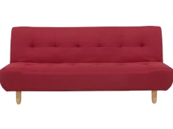Fabric Sofa Bed Red Alsten