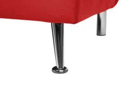 Fabric Sofa Bed Red Hasle