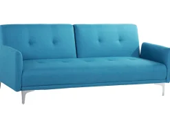 Fabric Sofa Bed Sea Blue Lucan