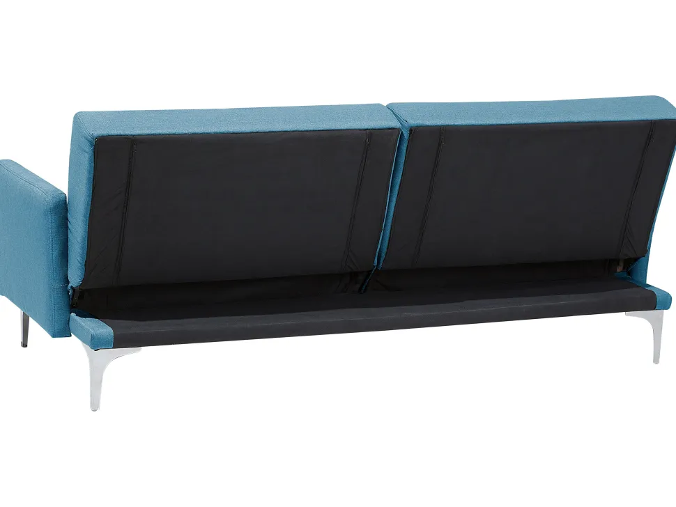 Fabric Sofa Bed Sea Blue Lucan