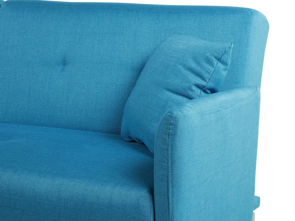 Fabric Sofa Bed Sea Blue Lucan