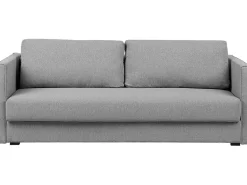 Fabric Sofa Bed With Storage Grey Eksjo