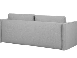 Fabric Sofa Bed With Storage Grey Eksjo