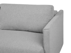 Fabric Sofa Bed With Storage Grey Eksjo