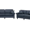 Fabric Sofa Set Dark Grey Otra