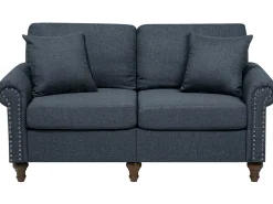 Fabric Sofa Set Dark Grey Otra
