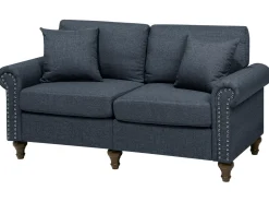 Fabric Sofa Set Dark Grey Otra