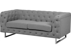 Fabric Sofa Set Grey Vissland