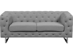 Fabric Sofa Set Grey Vissland