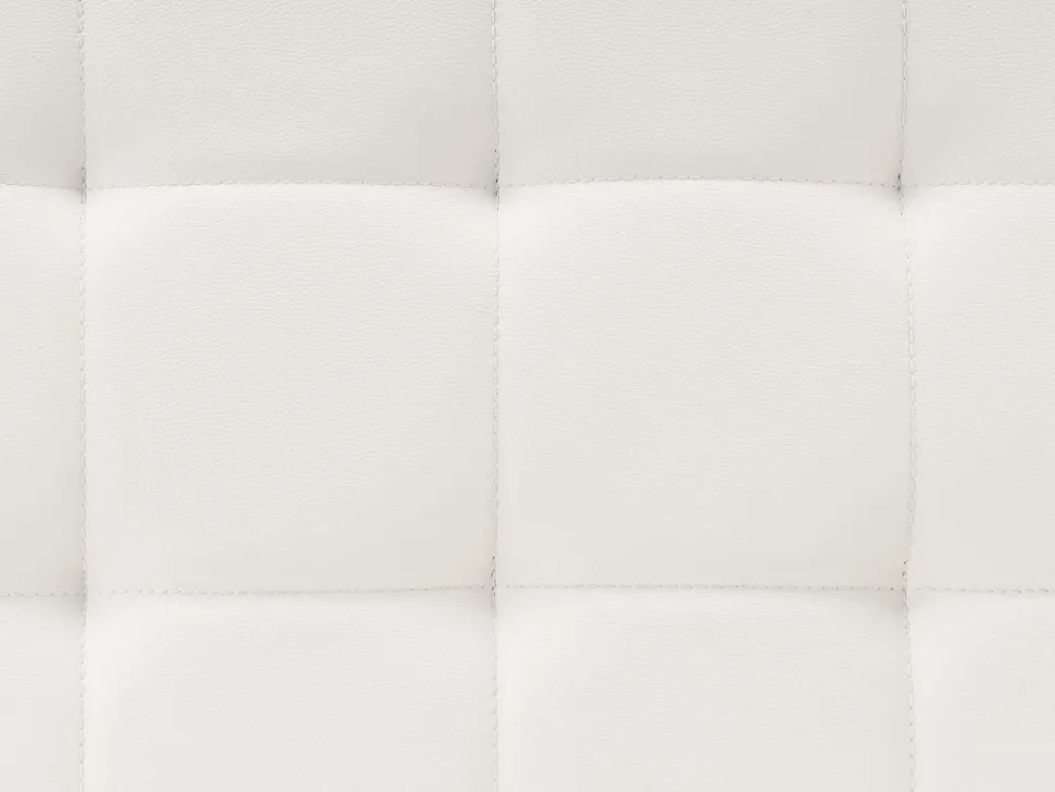 Faux Leather Chaise Lounge White Aberdeen