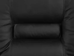 Faux Leather Manual Recliner Living Room Set Black Bergen
