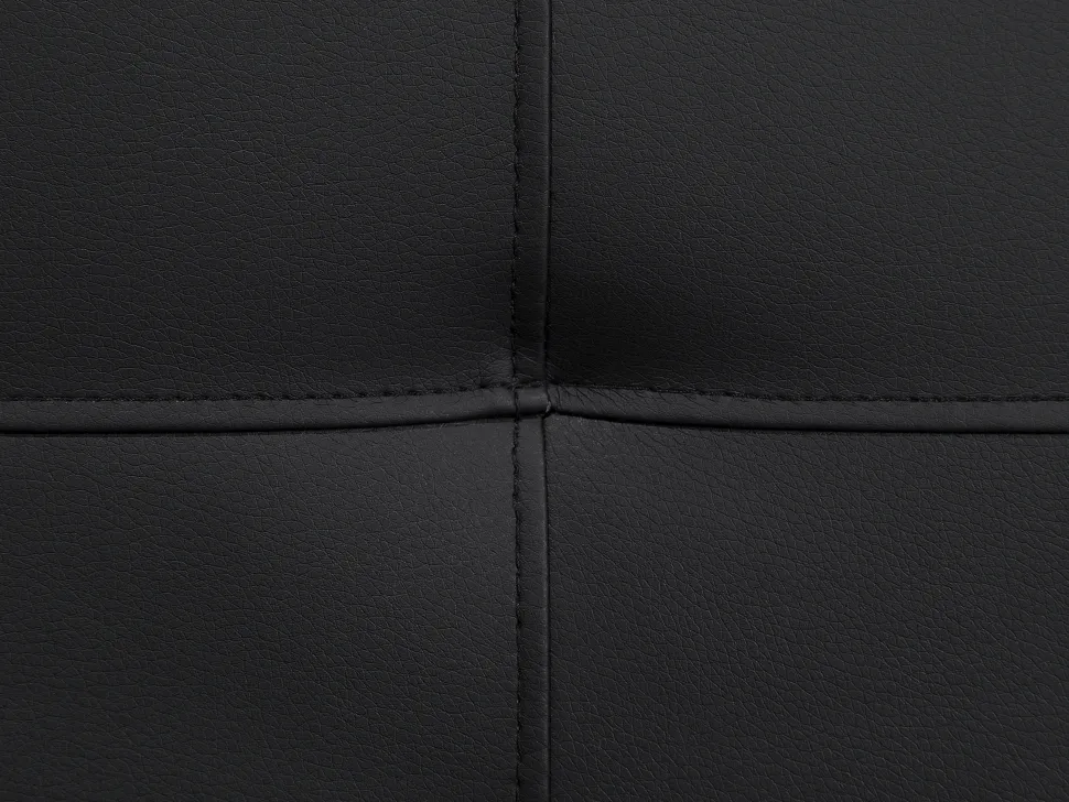 Faux Leather Sofa Bed Black Derby