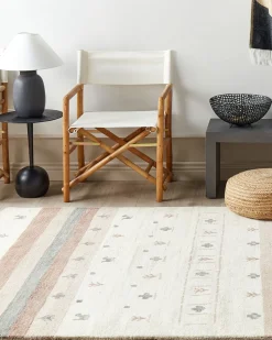 Gabbeh Teppich Wolle Beige / Hellbraun 160 X 230 Cm Hochflor Karli