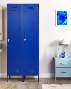 Garderobenschrank Marineblau Frome