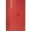 Garderobenschrank Stahl Rot Matt 4 Facher Varna