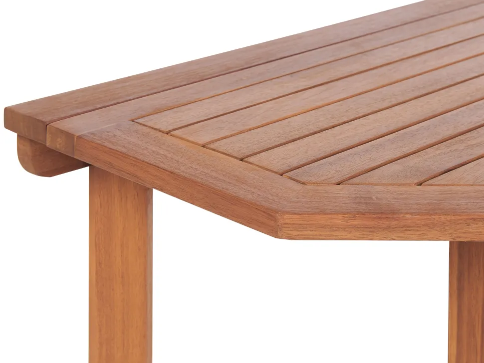 Garten Beistelltisch Akazienholz Hellbraun 110 X 47 Cm Klappbar Treia