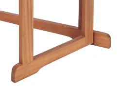 Garten Beistelltisch Akazienholz Hellbraun 110 X 47 Cm Klappbar Treia