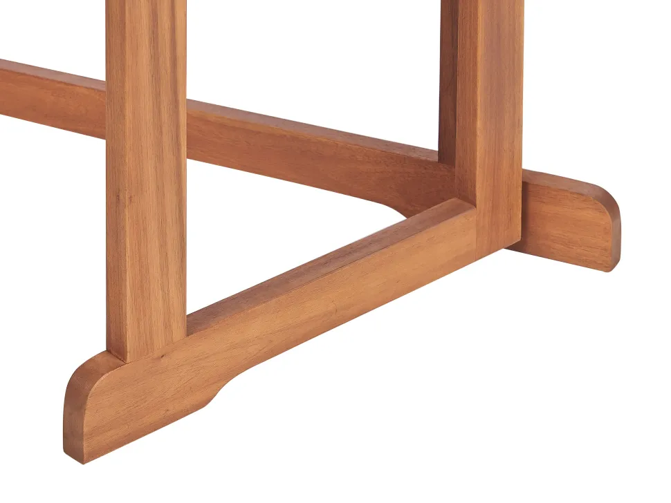 Garten Beistelltisch Akazienholz Hellbraun 110 X 47 Cm Klappbar Treia