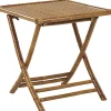 Garten Beistelltisch Bambusholz 70 X 70 Cm Klappbar Molise