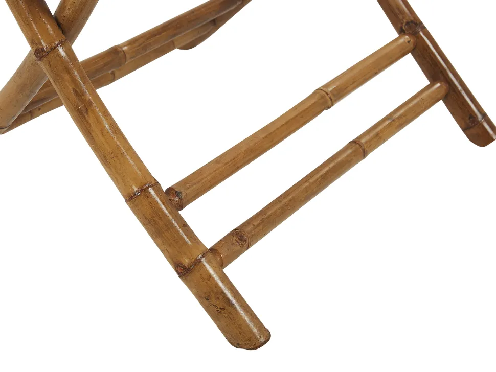 Garten Beistelltisch Bambusholz 70 X 70 Cm Klappbar Molise