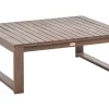 Garten Beistelltisch Zertifiziertes Akazienholz Dunkelbraun 90 X 75 Cm Timor Ii