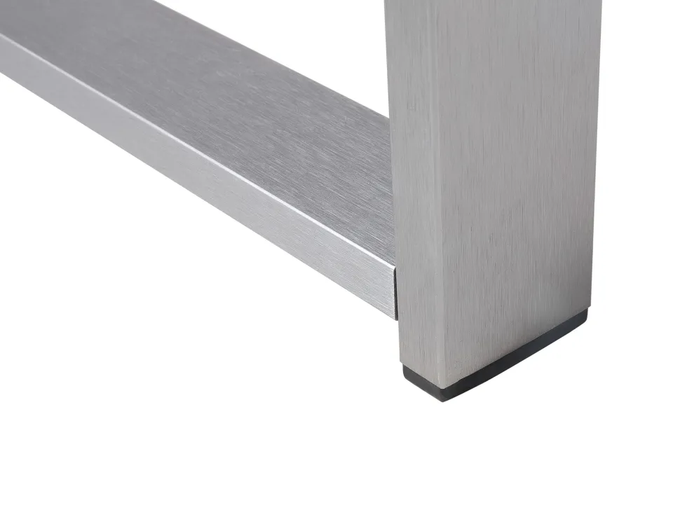 Garten Couchtisch Aluminium Dunkelgrau 90 X 50 Cm Salerno