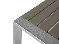 Garten Couchtisch Aluminium Dunkelgrau 90 X 50 Cm Salerno