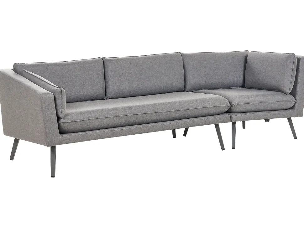 Garten Ecksofa Grau 3-Sitzer Rechte Seite Modular Loretello